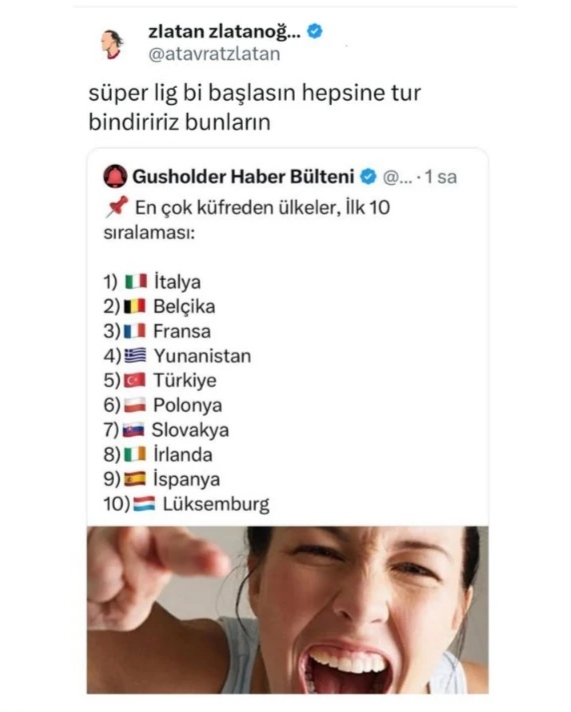 Hayret ilk 3te değiliz... 😅