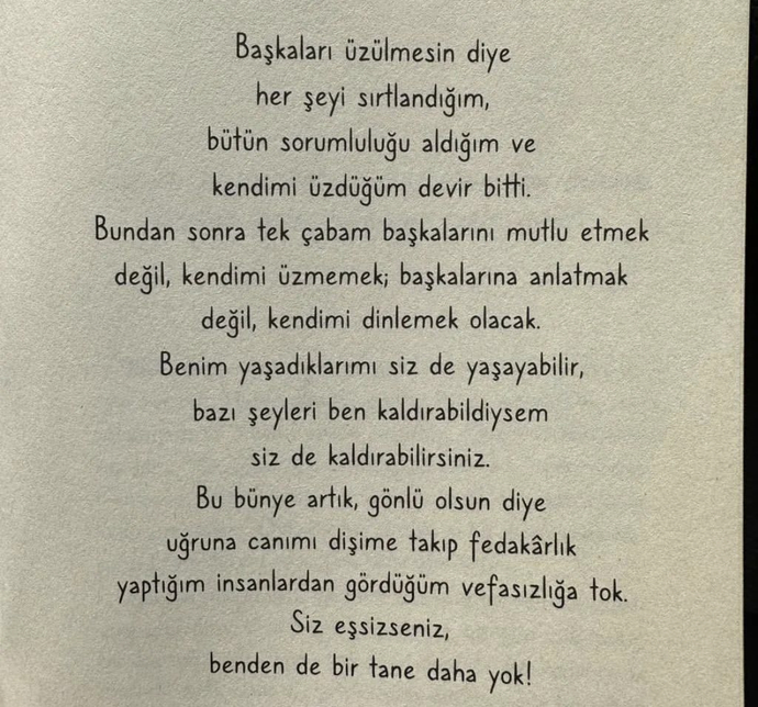 Sizi etkileyen bir söz var mı?