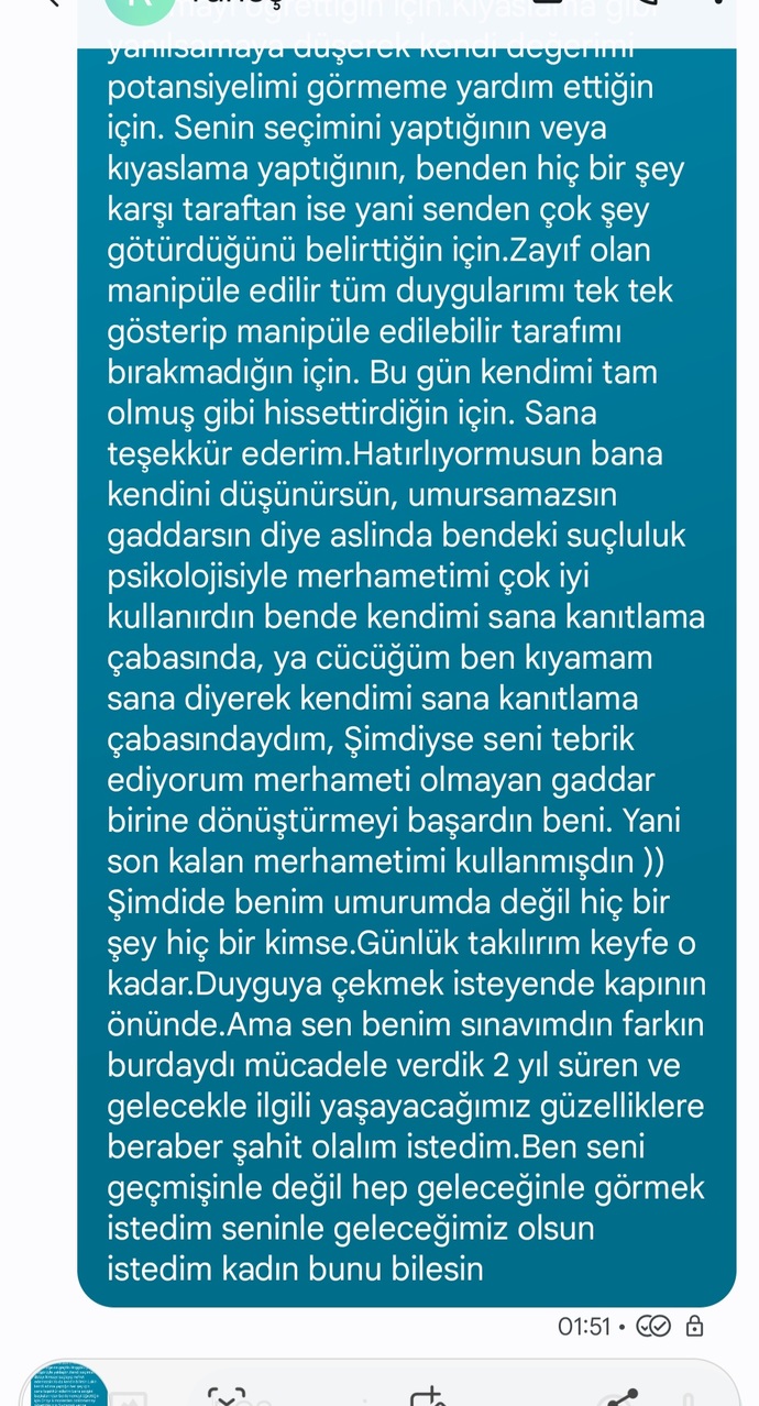 Son msjım çok mu ağır oldu?