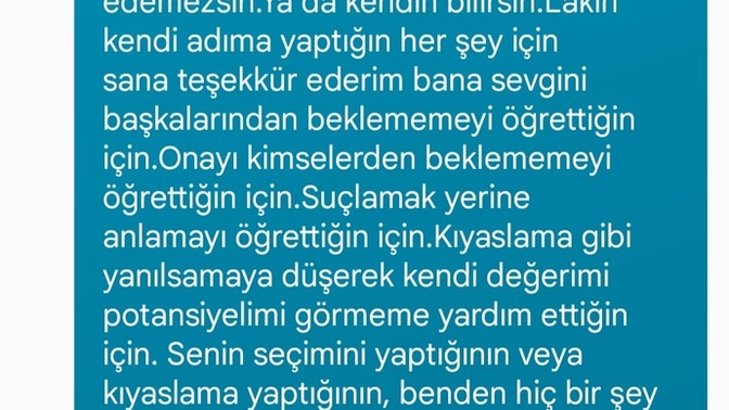 Son msjım çok mu ağır oldu?