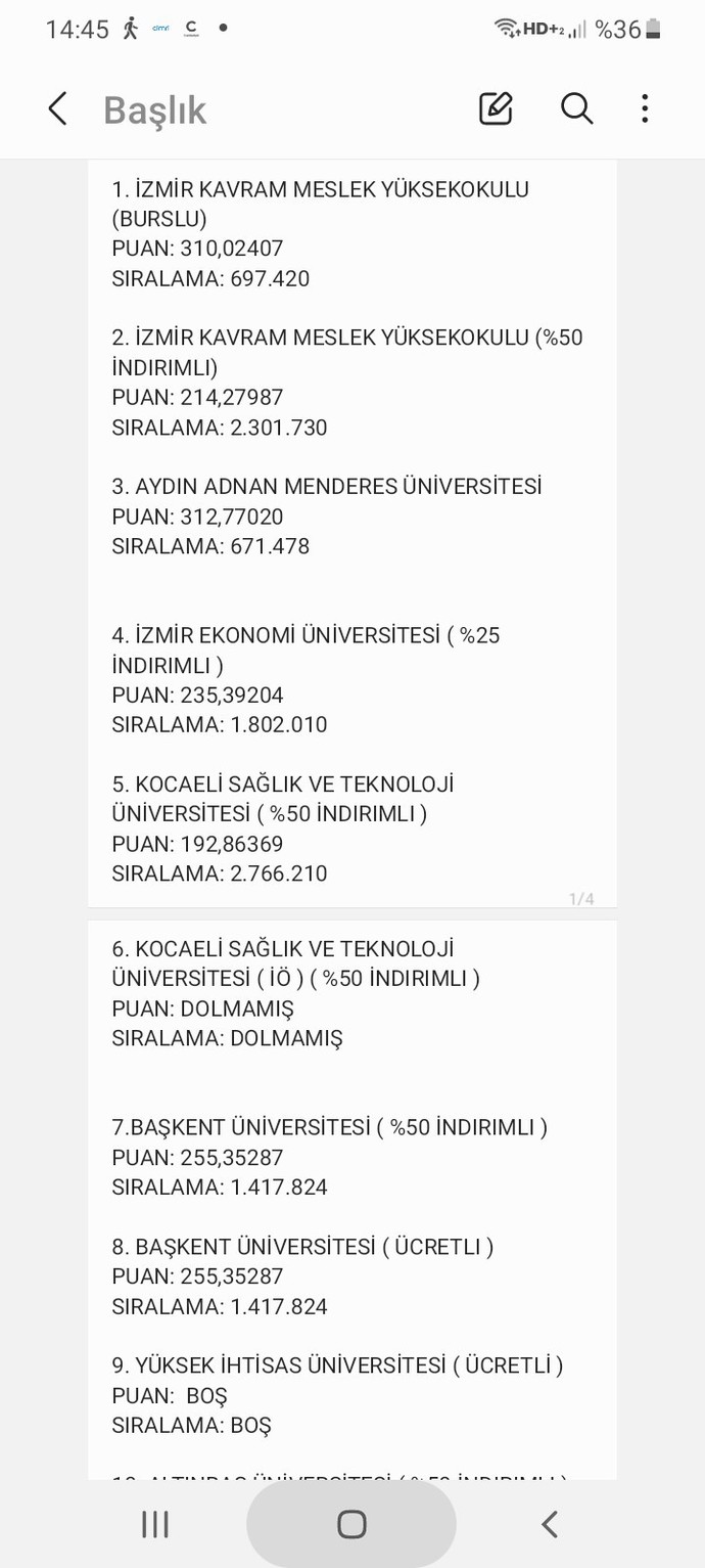 Sizce hangi tercihimin gelme ihtimali daha yüksek? Hangi tercihim gelir?