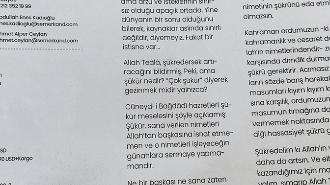 En son hangi yazıyı okudunuz?