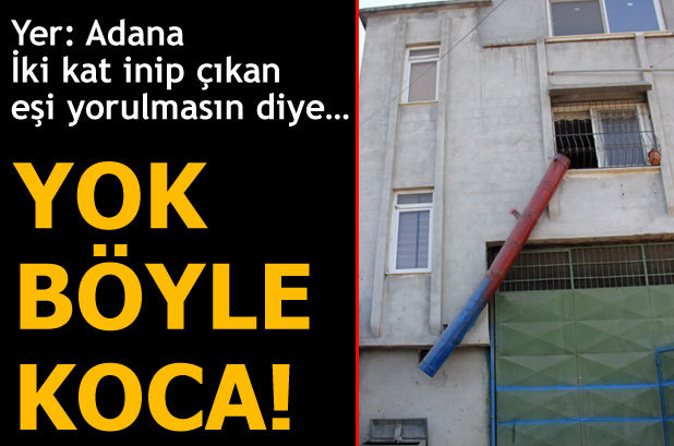 Eşi yorulmasın diye evine çöp boru sistemi kurdu! Eşiniz sizin için böyle bir sistem kursaydı sevginiz artar mıydı?