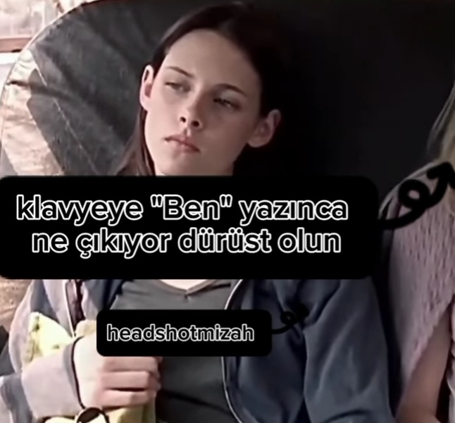 Klavyeye ben yazınca ne çıkıyor?