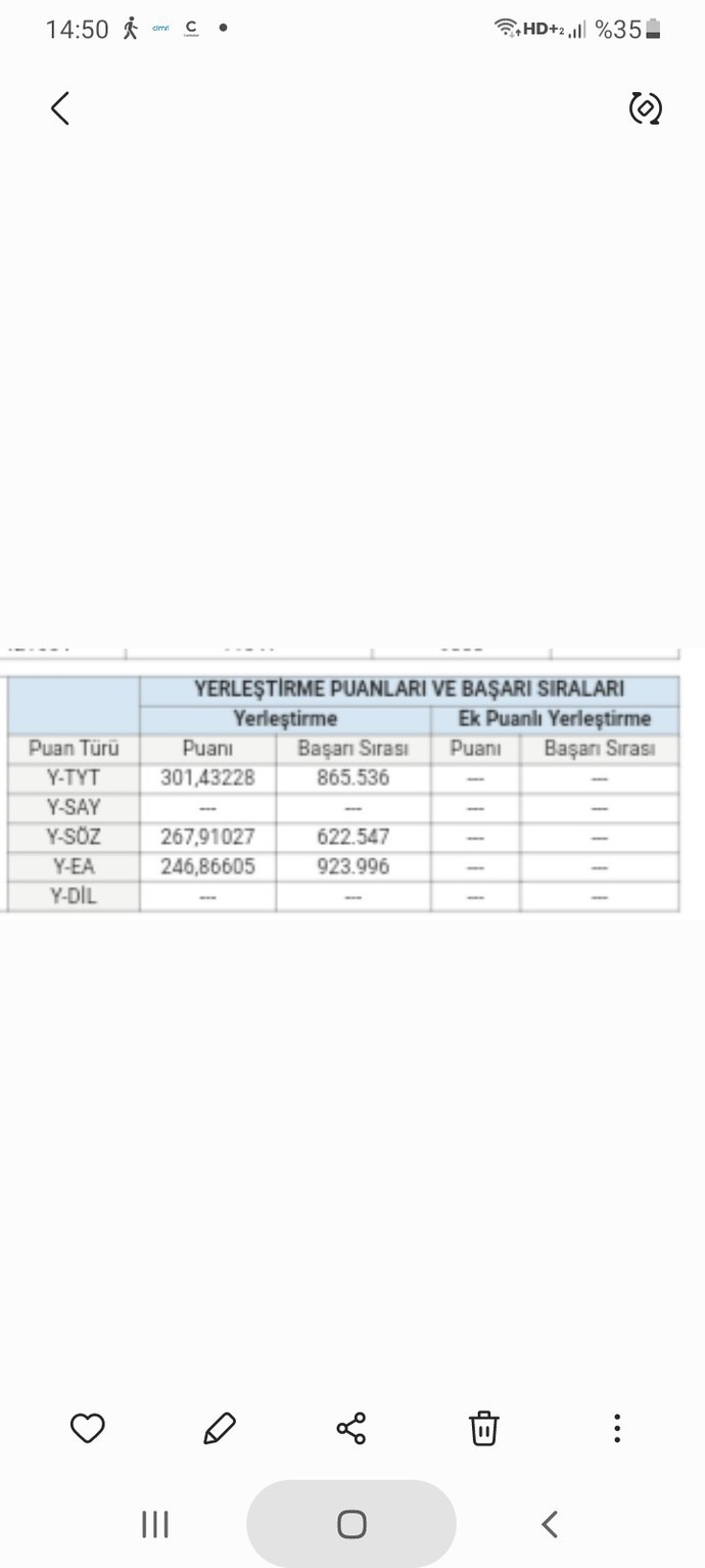 Sizce hangi tercihimin gelme ihtimali daha yüksek?
