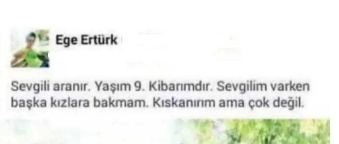 İlk sevgilin olduğunda kaç yaşındaydın?