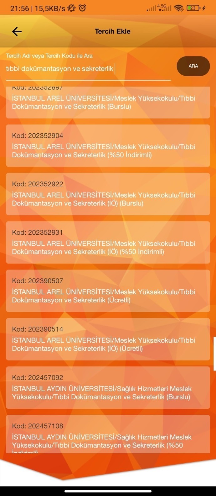 ÖSYM uygulamasında burslu üniversite yazıyor, neden?