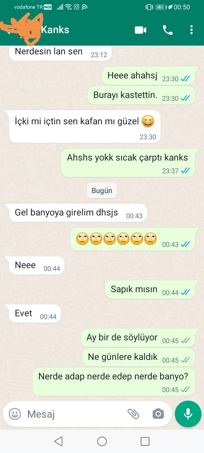 Gece yarısından sonra alınan mesajlardan hayır gelir mi?
