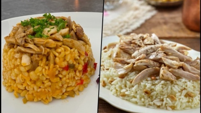 Tavuklu pilav bulgurla mı olur, pirinçle mi?