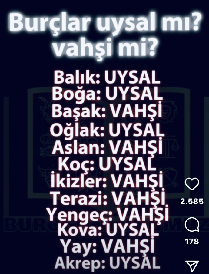 Uysal mısın, vahşi mi?