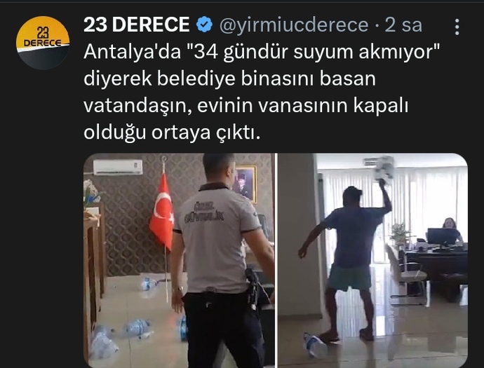 Evinin suyu akmadığı için belediyeyi basan kişinin, evinin vanasının kapalı olduğu ortaya çıktı! Peki siz ne kadar dalgınsınız?