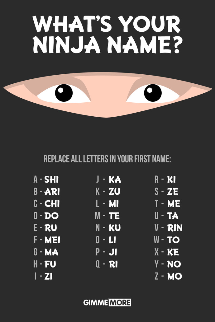 Ninjaca isminin nasıl?