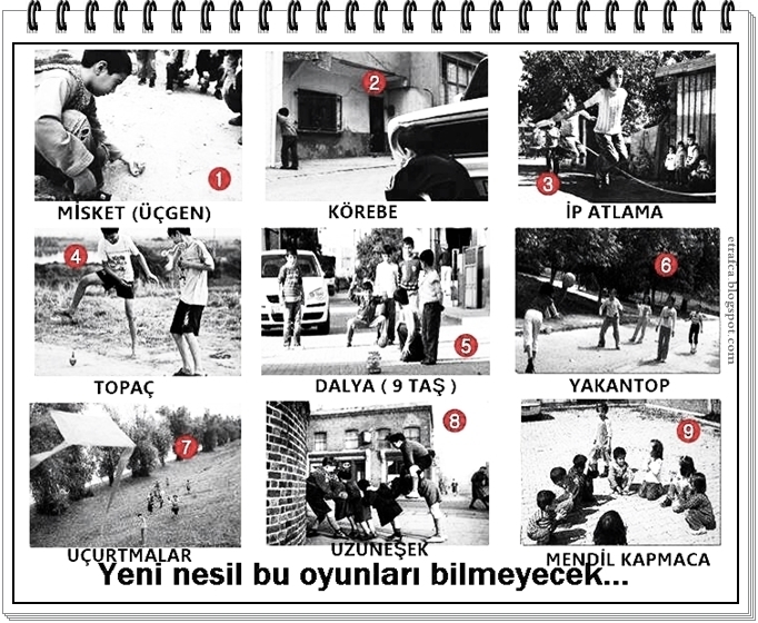 Çocukken en çok oynadığınız oyunlar neydi?
