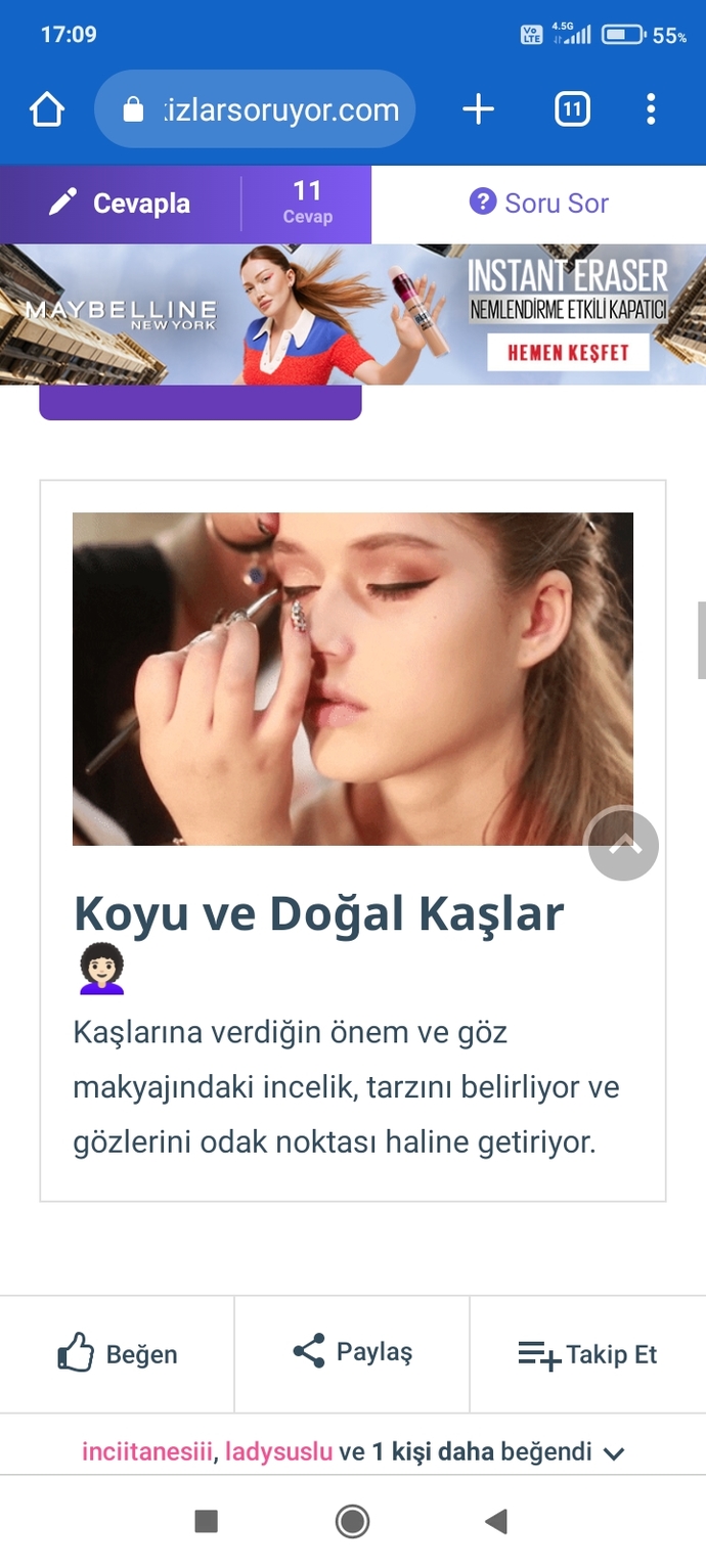 Kızlar burayaaa! Senin makyaj trendin hangisi öğrenmek ister misin?