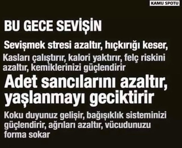 Sevişmek her derde deva mıdır?