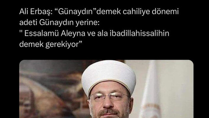 Günaydın demek cahillikmiş, etrafınızda cahil insanlar var mı?