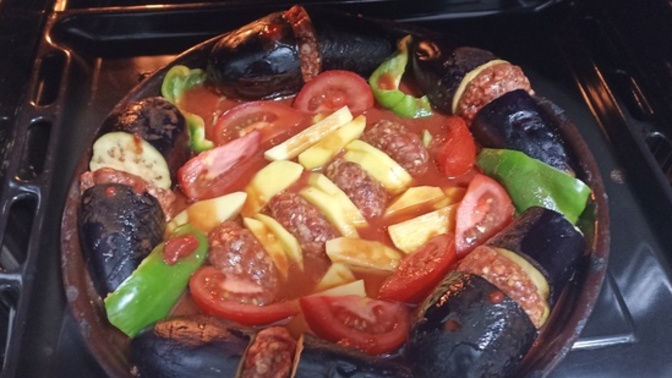 Patlıcan kebabım nasıl görünüyor?