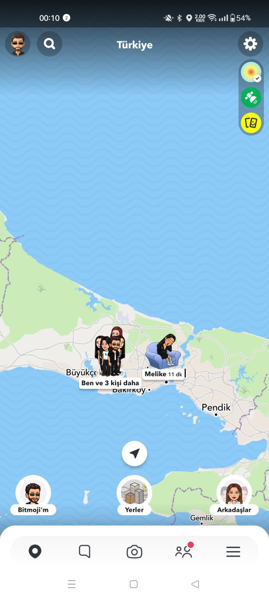 Snap haritanızı atar mısınız merak ettiim?