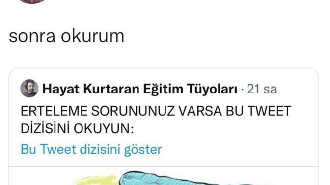 Erteleme huyunuz var mı?