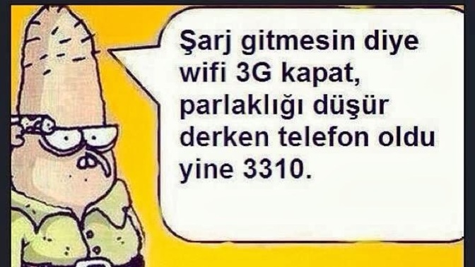 Pil seviyeniz % kaç?