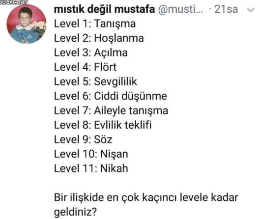 Bir ilişkide en çok kaçıncı levele kadar gelebildiniz?