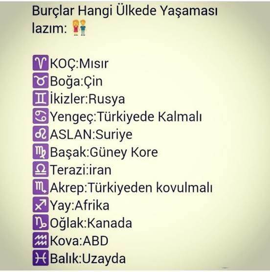 Burcuna göre hangi ülkede yaşamalısın?