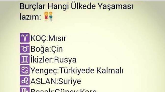 Burcuna göre hangi ülkede yaşamalısın?