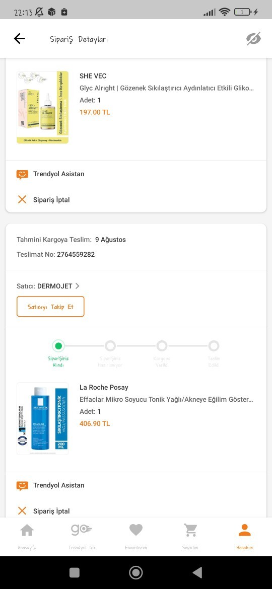 En son ne alışverişi yaptın?