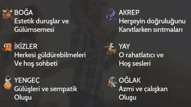 Burcuna göre hakkındaki en tatlı şey ne?