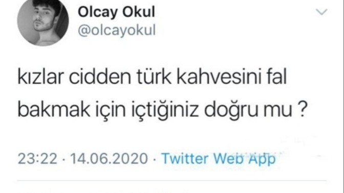 Siz hiç fal baktırmak için kahve içtiniz mi?