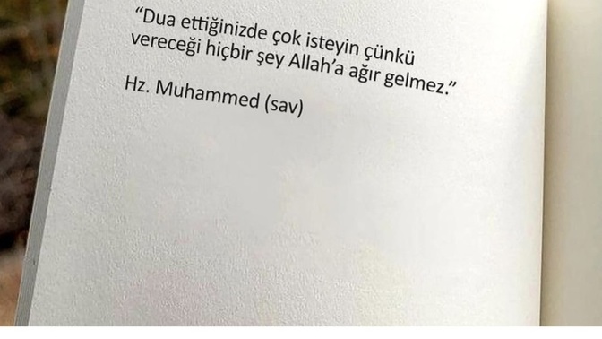 Sürekli ettiğiniz dua var mı?
