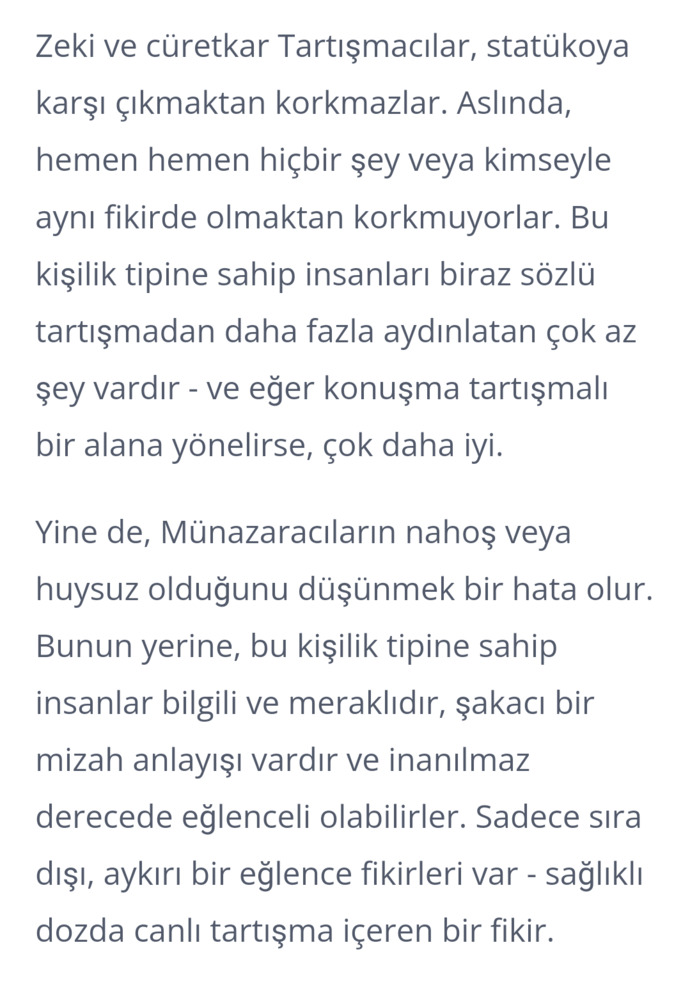 Kişilik tipiniz nedir?