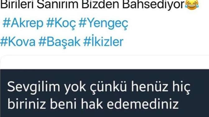 Sevgilim yok çünkü... Noktayı nasıl doldurursunuz?