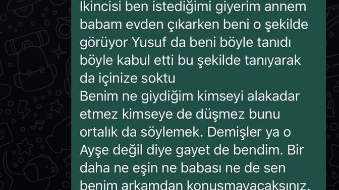 Sevgilimin abisi açık giyindim diye arkamdan annesine laf söylemiş, bunları yazdım. İyi yazmış mıyım?