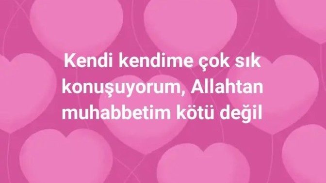Kendi kendine konusur musun?