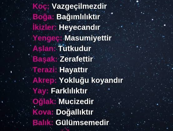 Burcunuza göre ne ifade ediyorsunuz?