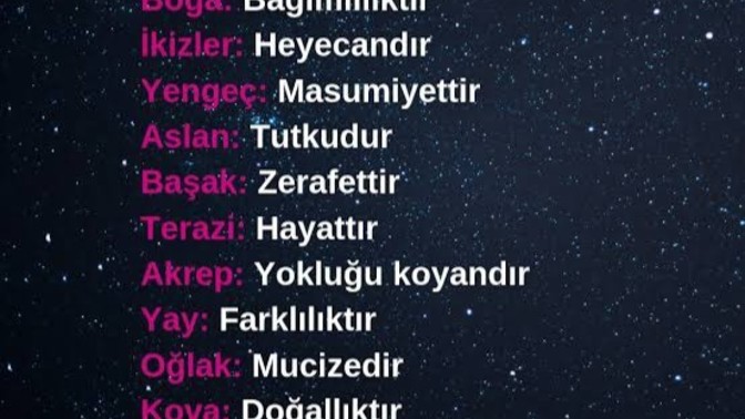 Burcunuza göre ne ifade ediyorsunuz?