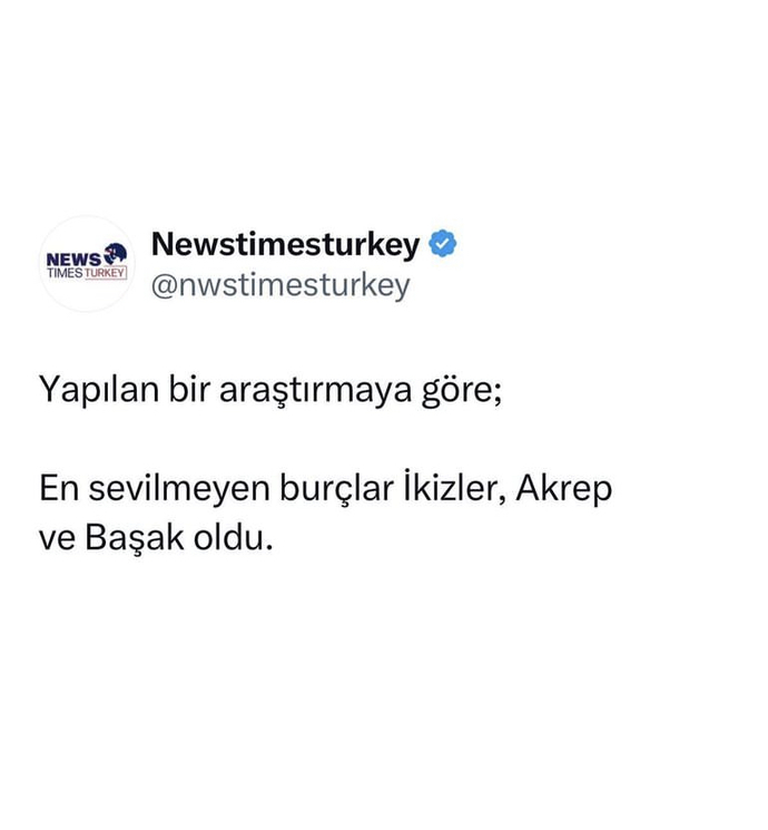 İkizler, Akrep ve Başak en sevilmeyen burçmuş. Sizin burcunuz ne?