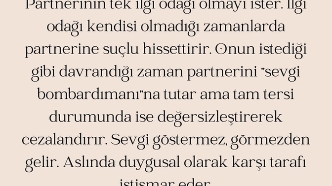 Manipülatif ilişkilere karşı bakış açınız nasıldır? Hiç Love Bambing sendromuna maruz kaldınız mı?
