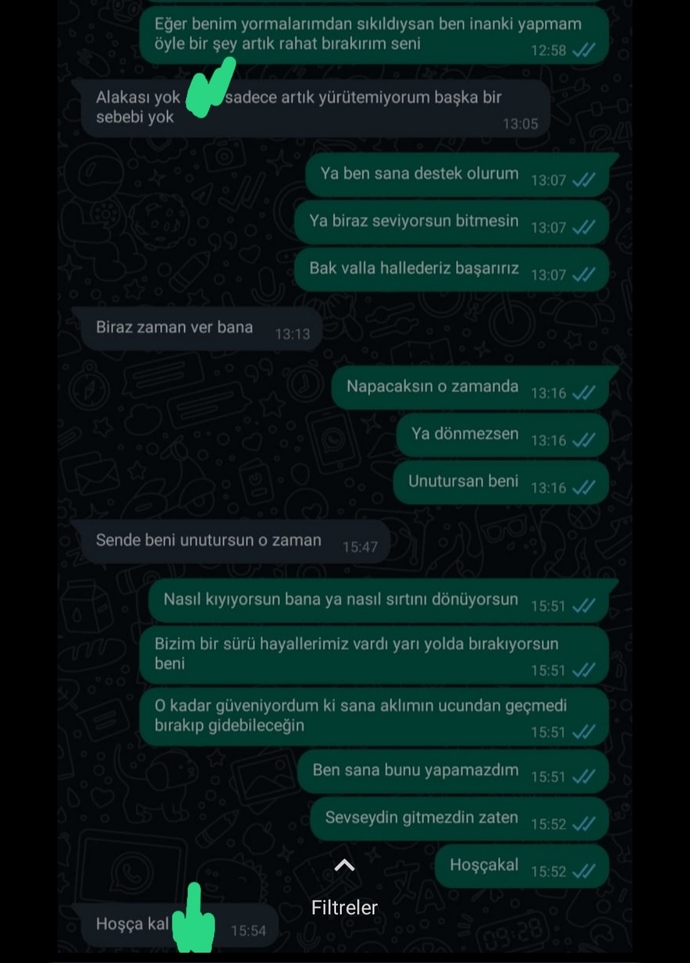 Ben bir şey diyemiyorum benim yerime siz konuşun arkadaşlar?