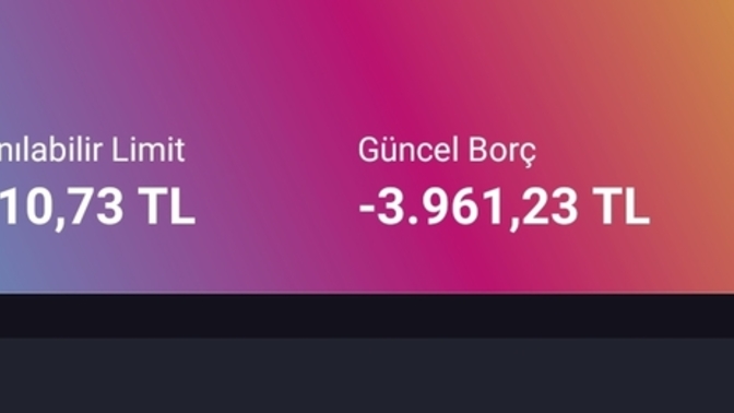 Şu an ne kadar borcunuz var?