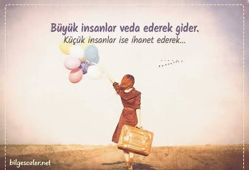 Kimler veda ederek gider?