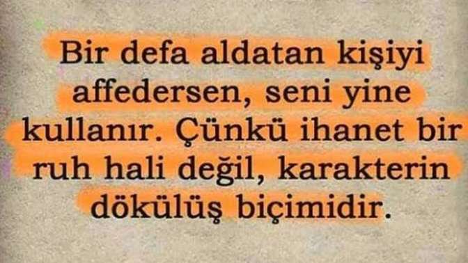 Hiç aldattınız/aldatıldınız mı?