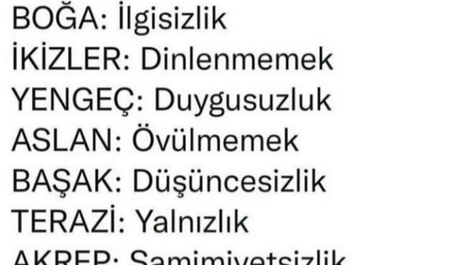 Burcunuza göre sizi ne öfkelendirir?