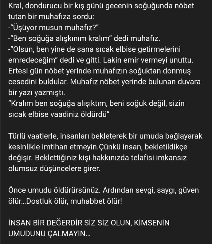 Hayallerim elimden calinmis gibi hissediyorum. Bana neden umut verdi ve aldatti. Bana vaadettiklerini baskasiyla yasiyor?