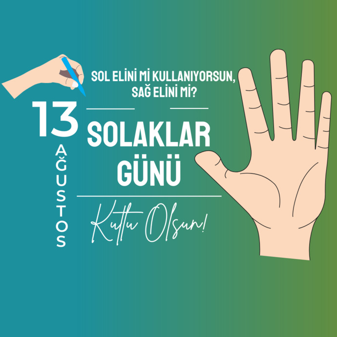 Bugün Dünya Solaklar Günü! Sol elini mi kullanıyorsun, sağ elini mi?
