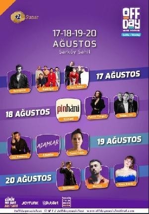 Şarköyde Off Day Music Festivali yapılacakmış. Kimler katılacak?