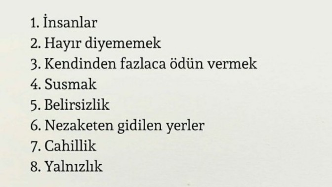 Hayatınızda sizi yoran neler var?