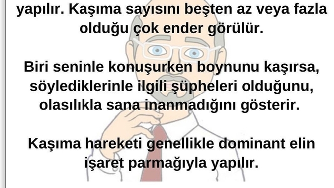 Beden dili analizlerine dikkat ediyor musunuz? Sizde örnek verebilir misiniz?