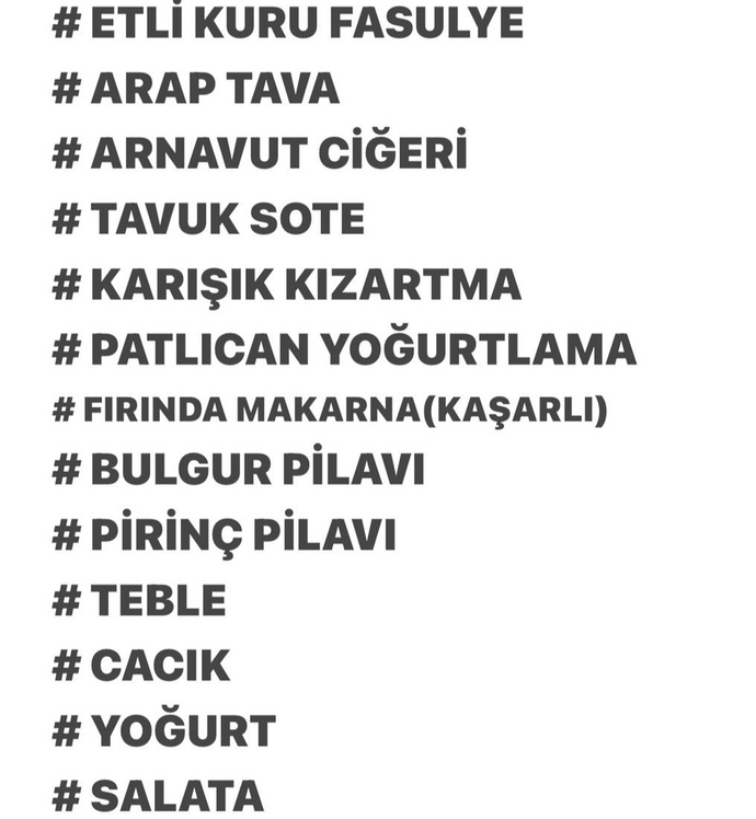 Öğle yemeğinde ne yiyeceksiniz?